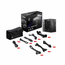 MSI MPG A1000G PCIE5 unidad de fuente de alimentación 1000 W 20+4 pin ATX ATX Negro MSI MPG A1000G PCIE5 unidad de fuente de alimentación 1000 W 20+4 pin ATX ATX Negro