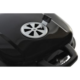 DKD Home Decor Barbacoa de Sobremesa Desmontable de Acero Negro Plateado 44.5x42x34 cm