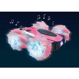 Lexibook LEX1693243138405 Coche todoterreno teledirigido Crosslander 360+ rosa brillante, programable y recargable