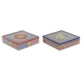 Caja Infusiones Mediterraneo DKD Home Decor Azul Rojo 24 x 6.5 x 24 cm (2 Unidades) Precio: 22.99. SKU: B1CZQELQCA