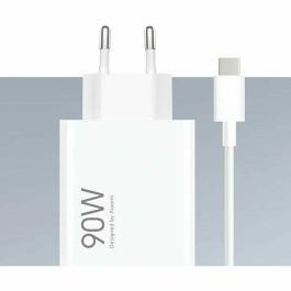 Xiaomi Cargador de Pared GaN 90W HyperCharge Combo con USB-A y USB-C + Cable USB-C 100cm BHR07ZBEU