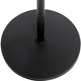 SBG Soporte de Micrófono Recto de Suelo con Base Redonda 30cm | Altura Ajustable 889-1625mm | Acero Negro
