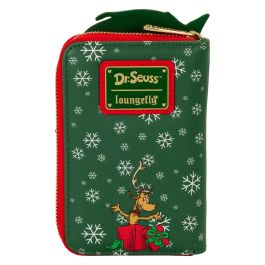 Loungefly Cartera Dr. Seuss Holiday El Grinch - Billetera de 15,24x2,54x10,16cm