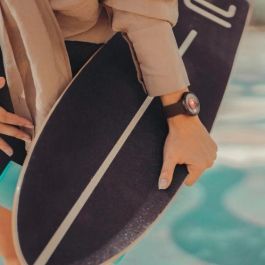 Polar Ignite 3 Titanium, Correa de Cuero y Silicona Marrón, Pantalla AMOLED 1.28", GPS, Reloj Deportivo Resistente al Agua