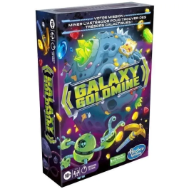 Hasbro Galaxy Goldmine, juego de cartas de estrategia familiar para niños, adolescentes y adultos