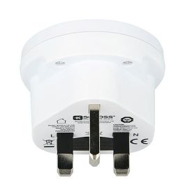 Skross Adaptador Mundial a Reino Unido con USB 1500267 Diseñado en Suiza Ideal para Equipos con Enchufes con y sin Tierra Salida USB Tipo A Máx 2.4A