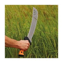 Fiskars Machete Solid Acero Inoxidable Longitud Hoja 38 cm 700 mm Peso 990 g Mango Ergonómico Naranja para Jardinería y Aventura