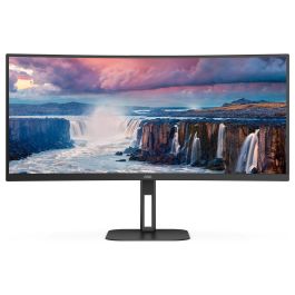 AOC Monitor CU34V5C/BK 34" WQHD 21:9 Curvo 100Hz VA USB-C HDMI DP 4ms Negro