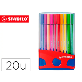Stabilo Pen 68 Rotulador Colores Surtidos Estuche Parade Rojo 20 Ud Precio: 19.49999942. SKU: S8417671