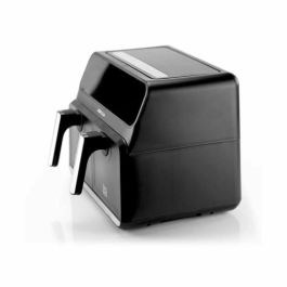 Jocca 2097 Freidora de Aire Doble Sin Aceite, Air Fryer con Dos Cestas Independientes 4L+4L, 8L Total, Cocción Saludable y Rápida