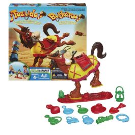 Hasbro Games 48380 Tozudo - Juego de Mesa del Burrito Cascarrabias, Apila Equipaje, 3 Niveles, para +4 Años