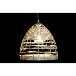 DKD Home Decor Lámpara de Techo Urban Ratán y Metal Marrón Claro Blanco 30x30x30 cm compatible E27 50W DKD Home Decor Lámpara de Techo Urban Ratán y Metal Marrón Claro Blanco 30x30x30 cm compatible E27 50W