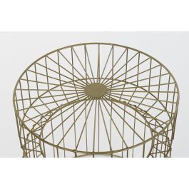 Mesita Auxiliar Glam DKD Home Decor Dorado 40.5 x 46 x 40.5 cm