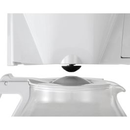 Melitta 1025-05 Cafetera de Filtro Look V Perfección Blanca, 10 Tazas (1.25L), AromaSelector, Acero Inoxidable