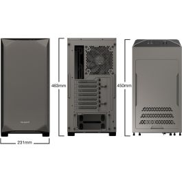 Be Quiet! PURE BASE 500 Midi Tower mettalic grey con ventana