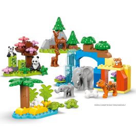 LEGO DUPLO My Town 10446 Familias de animales salvajes 3 en 1 - Juegos de aprendizaje temprano con animales