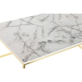 Mesa Centro Chic DKD Home Decor Blanco Dorado 60 x 40 x 100 cm