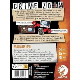 Asmodee ASM3770010469131 Crime Zoom: Evil Eye - Juego de investigación para 14+ años - Duración 30-60 minutos