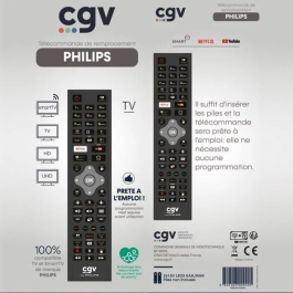 CGV Mando a distancia de repuesto CGV3322103009405 para televisores Philips - Sin programación - Listo para usar