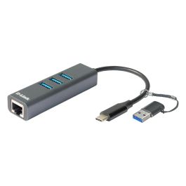 D-Link Hub USB Tipo C, 3 Puertos USB 3.2 Gen 1, Puerto Gigabit Ethernet RJ-45, Plug and Play, Gris Precio: 37.50000056. SKU: S0235751
