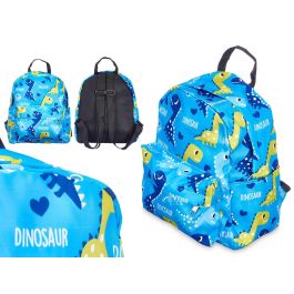 Mochila Infantil Dinosaurios Pincello 22x28x12 cm - Estampado colorido (12 Unidades)