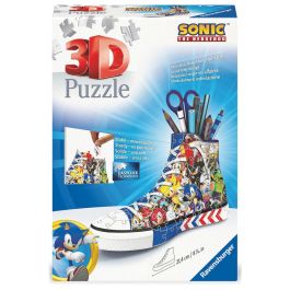 RAVENSBURGER Puzzle 3D Portalápices Zapatilla Sonic the Hedgehog 112 piezas