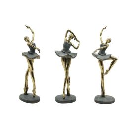 Figura Glam DKD Home Decor Dorado Gris 10 x 43 x 15 cm (3 Unidades) Precio: 57.79000051. SKU: B13FTDWCHW