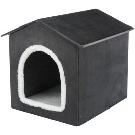 Trixie 4057589379122 Refugio para mascotas Livia 50 x 50 x 54 cm Gris oscuro / Blanco