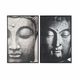 Cuadro Oriental DKD Home Decor Gris Negro 4.5 x 93 x 62.5 cm (2 Unidades) Precio: 45.5565. SKU: S3028188