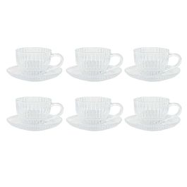 DKD Home Decor Café Básico Transparente 14x7.5 cm (Set 6) Cristal 240ml, Apto Microondas y Lavavajillas Precio: 15.79000027. SKU: B15C37S83M