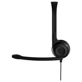 EPOS SENNHEISER Auriculares Epos Sennheiser Pc 5 Chat 1000445 con Micrófono Supresión de Ruido, Sonido Estéreo, Diadema, Alámbrico, Negro