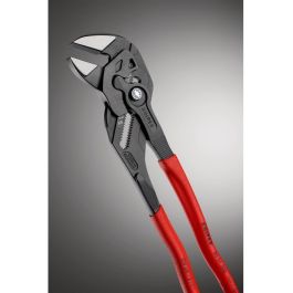 Knipex 86 01 300 Zangenschlüssel Tenaza Llave, Ajustable, Mango Rojo Plástico, 300mm, Ancho 17mm, Grosor Mandíbula 9.5mm