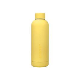 Botella Portaliquidos Antartik Isotermica Acero Inoxidable Libre De Bpa Color Amarillo 500 mL