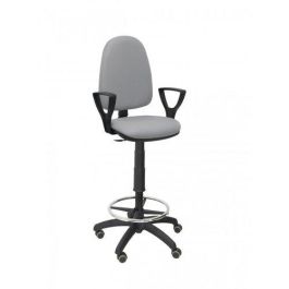 Taburete Piqueras Y Crespo Ayna Brazos Fijos Ergonomico Mecanismo De Contacto Permanente Regulable En Altura Y Aro Reposapies Ruedas De Parquet Asiento Y Respaldo Tapizados Bali Gris Claro Precio: 230.50000028. SKU: S5702416