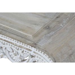 DKD Home Decor Mesita Auxiliar Indio Blanco 63.5 x 25.4 x 89 cm