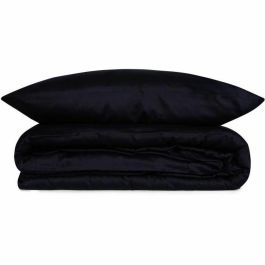 MEN8681875218176 Juego de Cama, 1 Funda Nórdica 220x240 cm + 2 Fundas Almohada 60x60 cm, 100% Algodón Satén Azul
