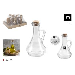 Aceitera de vidrio con tapón de corcho 250 ml - La Mediterranea (24 Unidades) Precio: 29.49999965. SKU: B1BTYEHTKQ
