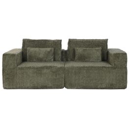 Sofá Home ESPRIT Verde Scandi 220 x 158 x 91 cm