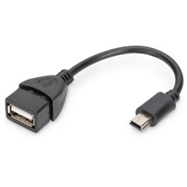 Digitus USB 2.0 Typ Mini B - A St/Bu Adaptador OTG Mini-USB B a USB A Macho/Hembra, 0.2m Negro Precio: 15.49999957. SKU: B1BYAG9LQ5