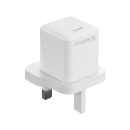 Sandberg Cargador de Pared USB-C 20W PD para Smartphone y Tablet con Cable USB-C a C 1M (UK)