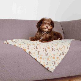 Manta para Mascotas Trixie Lingo Blanco Beige 75 × 50 cm