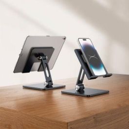 Aisens Soporte de Sobremesa Tamaño XXL Ajustable 2 Pivotes para Móvil y Tablet, Gris Aisens Soporte de Sobremesa Tamaño XXL Ajustable 2 Pivotes para Móvil y Tablet, Gris