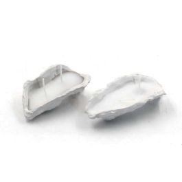 DKD Home Decor Vela Mediterraneo Blanca de Gres y Cera Diseño Ostra 20gr 6.3x3.4x11 cm (6 Unidades) Precio: 20.69000054. SKU: B15NLHFSD9