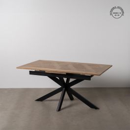 Mesa Extensible Natural-Negro Dm-Metal 160 X 90 X 77 cm Precio: 890.0034. SKU: B15BXJZBGW