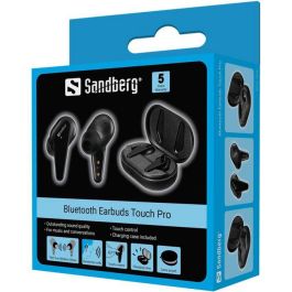 Sandberg Touch Pro Auriculares Inalámbricos Bluetooth True Wireless Estéreo Táctiles Intraurales con Estuche de Carga
