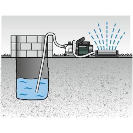 Metabo P 4000 G Bomba de Jardín 1100 W para Regar, Bombear y Drenar Agua Limpia