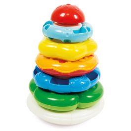 Clementoni Anillas Apilables para Bebé, 6-36 Meses, Estimula Reconocimiento de Colores, Formas y Tamaños, Causa-Efecto
