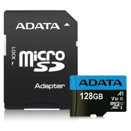 Adata Tarjeta Memoria Micro SD 128GB Clase 10 UHS-I con Adaptador SD