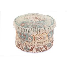 DKD Home Decor Cojin Suelo Arabe Fez Verde Beige 46x46x37 cm