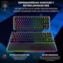 Teclado Newskill NS-KB-GUNGNYR-GAT-RE Qwerty Español QWERTY Negro